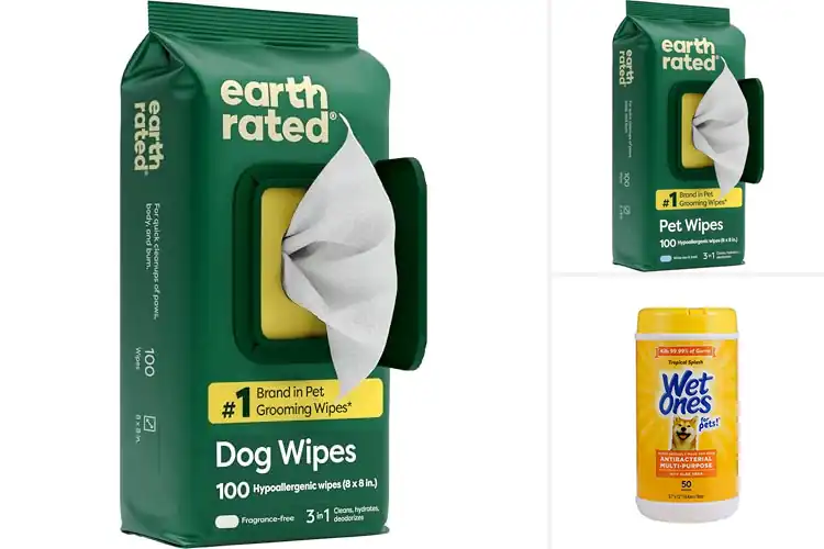 Detailed view of Best 3-In-1 Pet Grooming Wipes