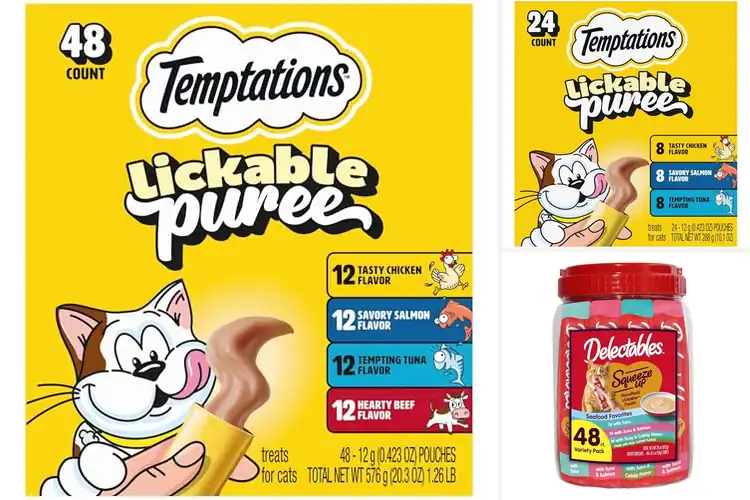 Detailed view of Best Flavor Variety Cat Treats Purées
