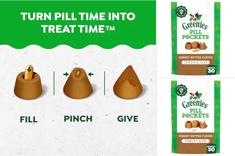 Detailed view of Best Peanut Butter Flavored Pill Pockets